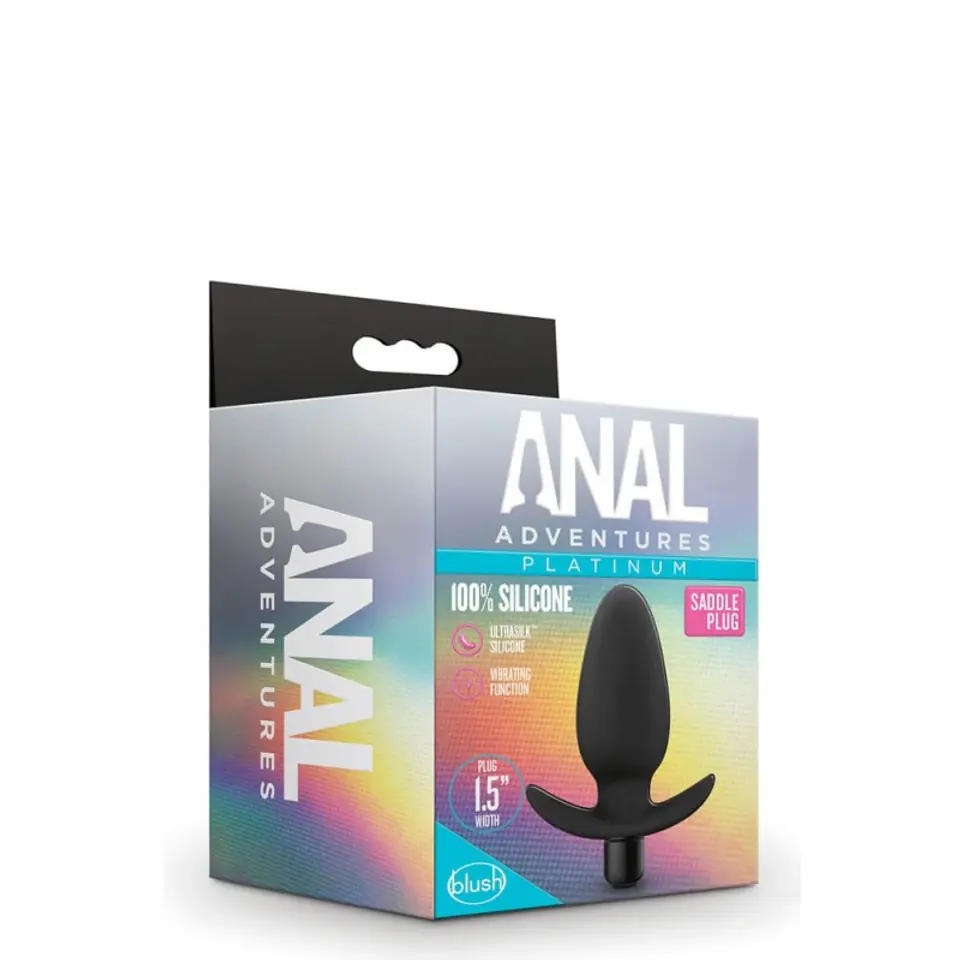 Korek analny z wibracjami Anal Adventure Platinum 10cm Blush w sklepie Wasserman.eu