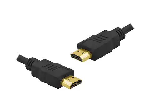⁨1 szt. PS Kabel HDMI-HDMI, złoty 19 pin + filtr 1.5m. Cu HQ⁩ w sklepie Wasserman.eu