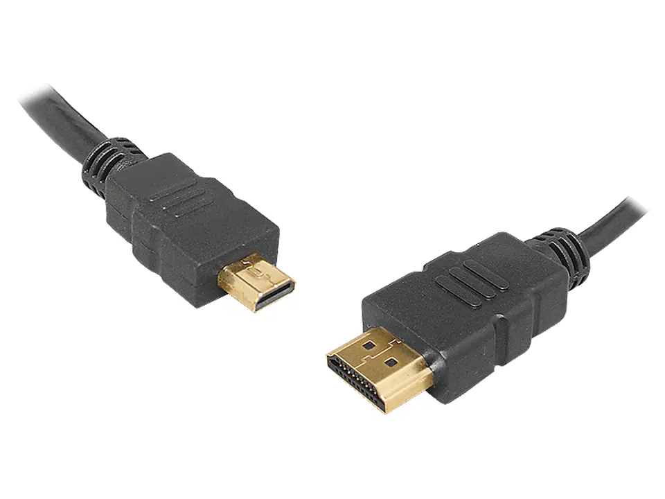 ⁨1 szt. PR Kabel HDMI-micro HDMI, 3m, V1,4.⁩ w sklepie Wasserman.eu