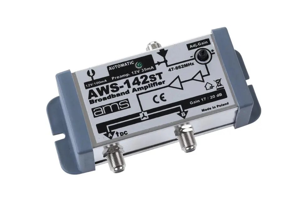 ⁨Wzmacniacz antenowy AMS AWS-142M (1LL)⁩ w sklepie Wasserman.eu