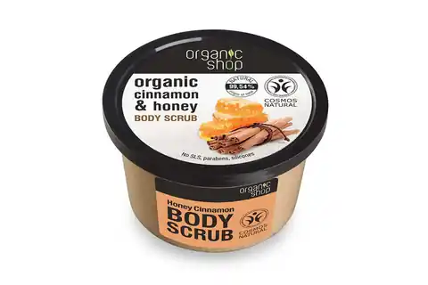 ⁨Organic Shop Body Scrub Cynamon i Miód Peeling do ciała 250ml⁩ w sklepie Wasserman.eu