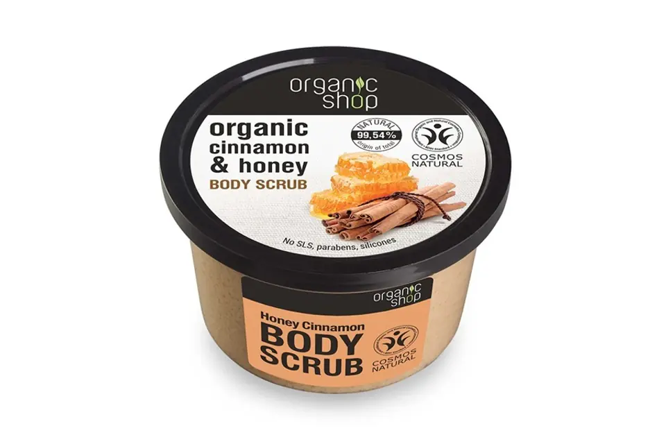 ⁨Organic Shop Body Scrub Honey Cinnamon 250ml⁩ at Wasserman.eu