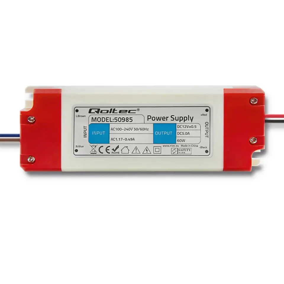LED switching power supply IP20 | 60W | 12V | 5A at Wasserman.eu