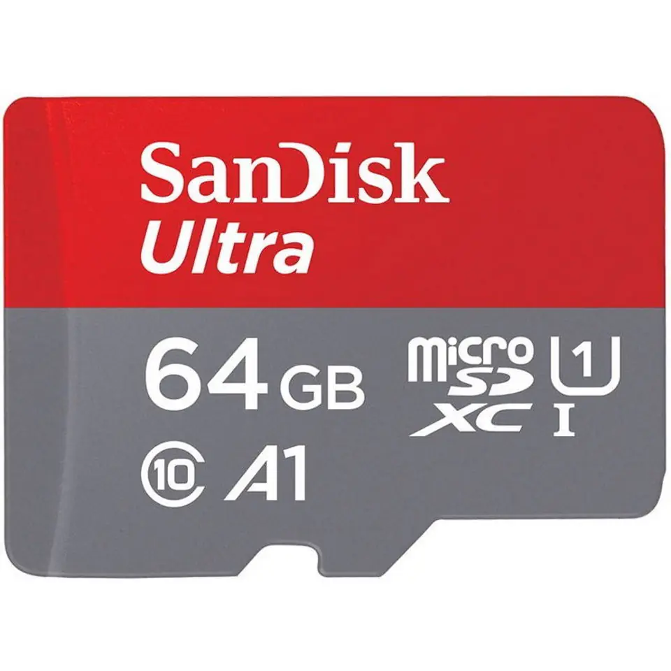 ⁨Karta pamięci microSDXC 64 GB 120 MB/s SANDISK ULTRA A1 + Adapter SD⁩ w sklepie Wasserman.eu