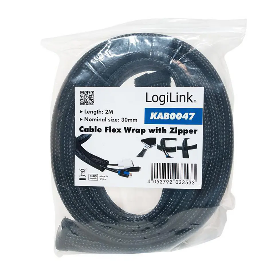 ⁨LOGILINK grille Zipper KAB0047(2cm\3cm\200cm)⁩ at Wasserman.eu