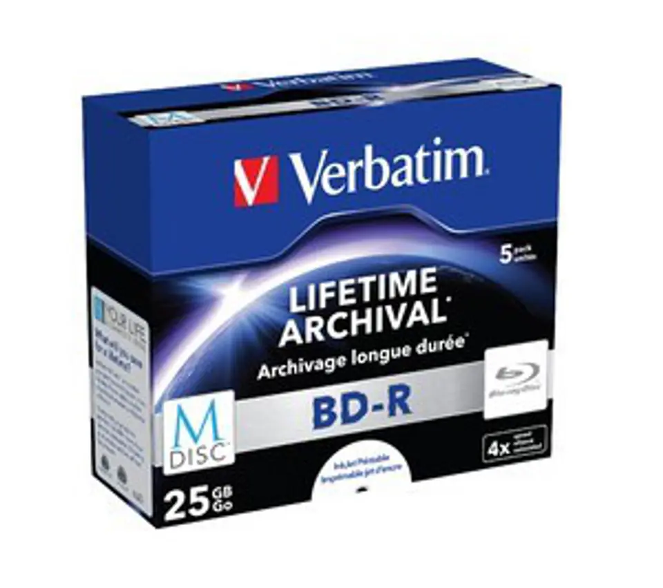 ⁨BD-R VERBATIM 25 GB 4x Jewel Case 5  szt.⁩ w sklepie Wasserman.eu