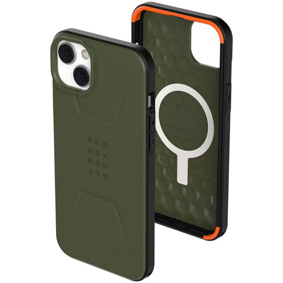 ⁨UAG Civilian - protective case for iPhone 14 Plus compatible with MagSafe (green)⁩ at Wasserman.eu