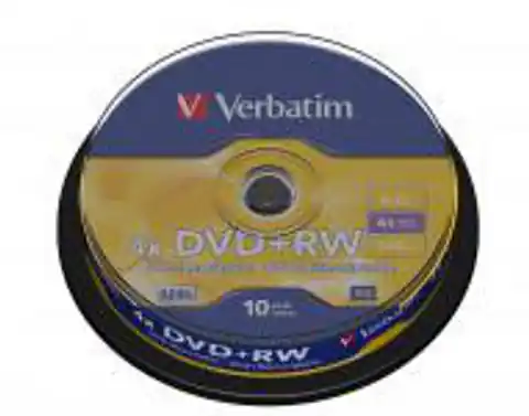 ⁨DVD+RW VERBATIM 4.7 GB 4x Cake 10  szt.⁩ w sklepie Wasserman.eu
