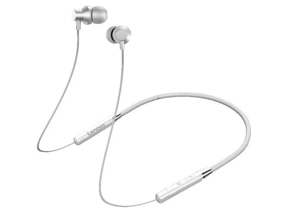 ⁨Lenovo HE05 wireless headphones, Bluetooth, in-ear, white⁩ at Wasserman.eu