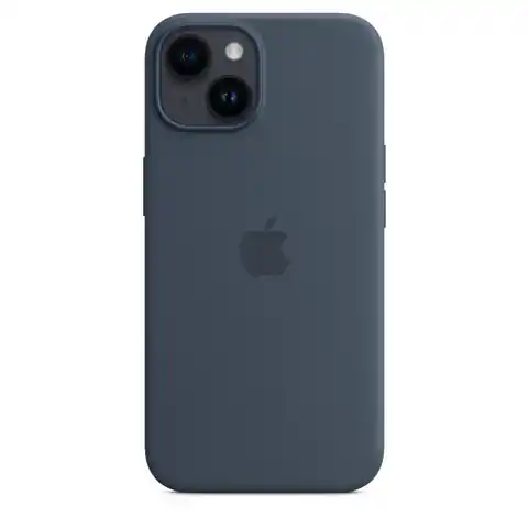 ⁨Etui silikonowe z MagSafe do iPhone 14 - sztormowy błękit⁩ w sklepie Wasserman.eu