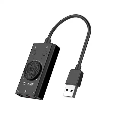 ⁨Zewnętrzna karta dźwiękowa Orico USB 2.0, 10cm⁩ w sklepie Wasserman.eu