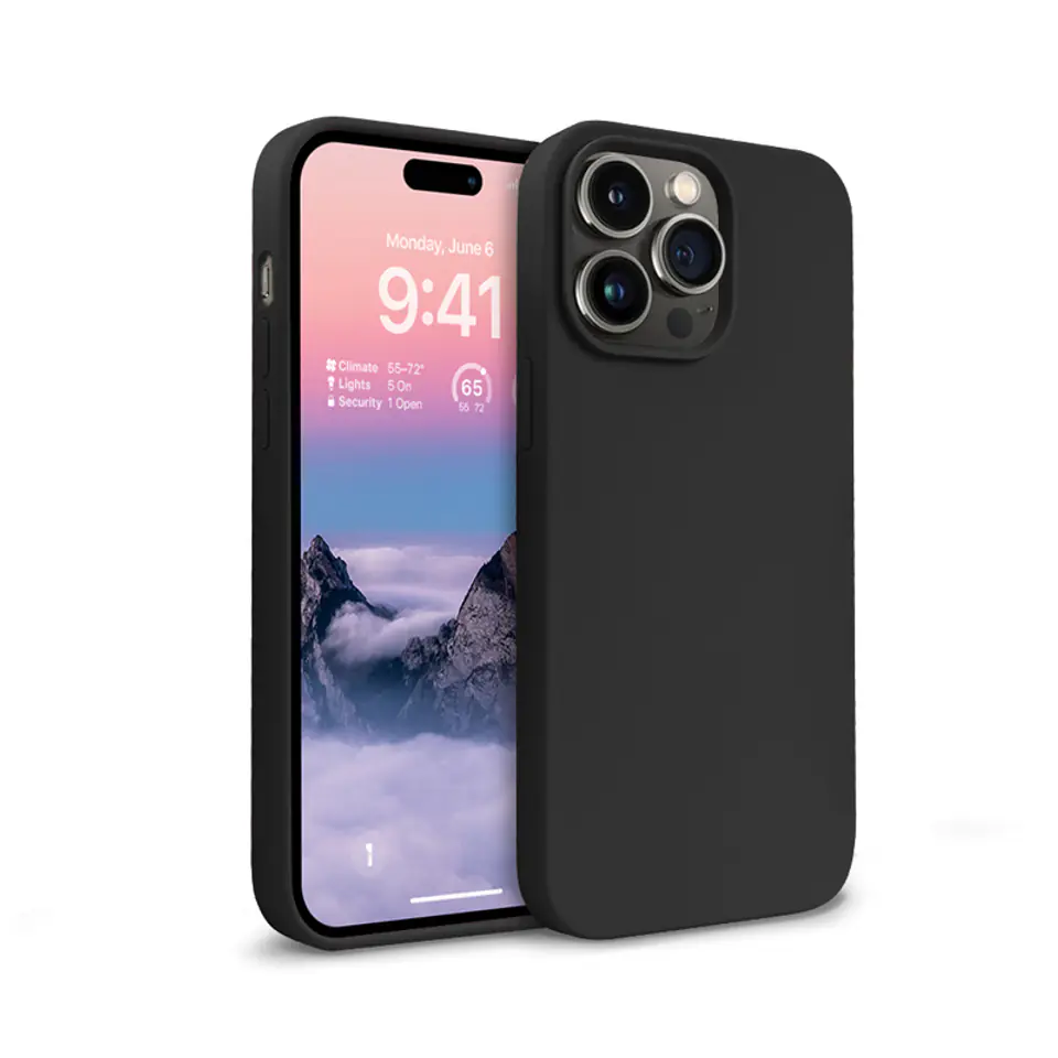 ⁨Crong Color Cover - iPhone 14 Pro Case (Black)⁩ at Wasserman.eu