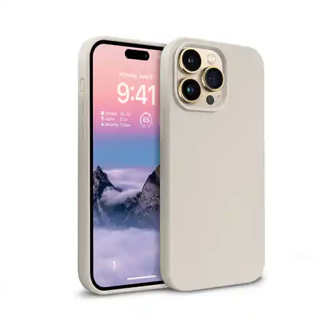 ⁨Crong Color Cover - iPhone 14 Pro Case (Stone Beige)⁩ at Wasserman.eu