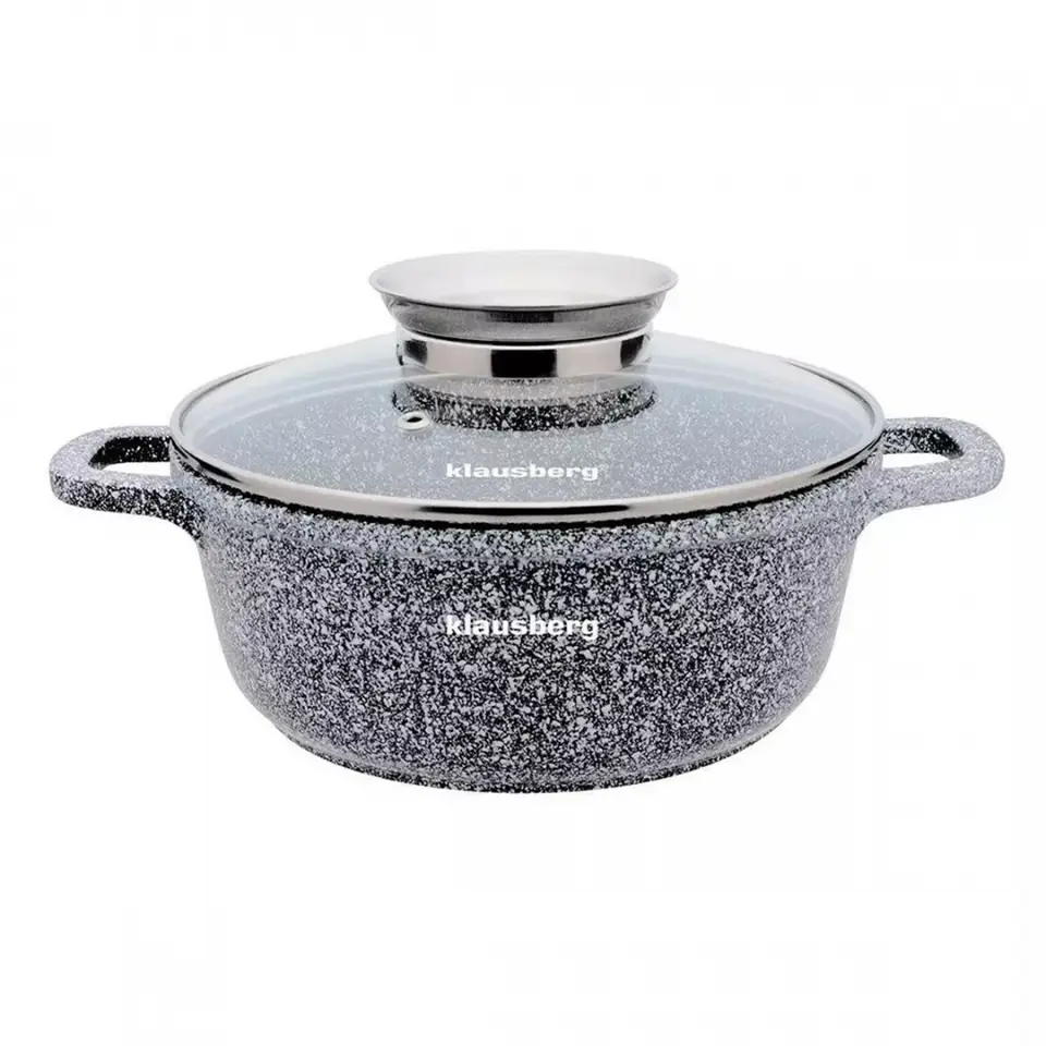 ⁨MARBLE CASSEROLE 1,3L 16cm KLAUSBERG KB-7519⁩ at Wasserman.eu