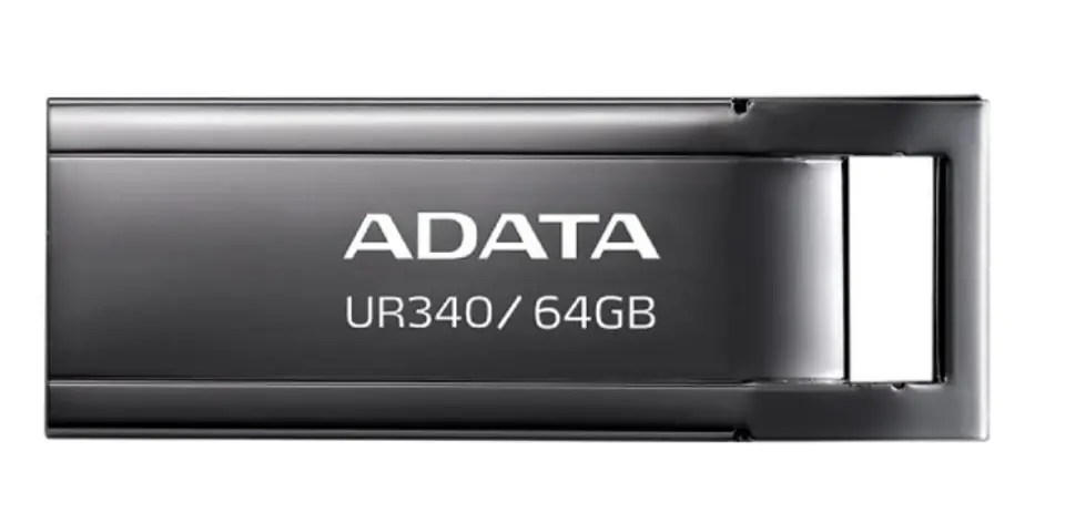 ⁨ADATA UR340 USB flash drive 64 GB USB Type-A 3.2 Gen 2 (3.1 Gen 2) Black⁩ at Wasserman.eu