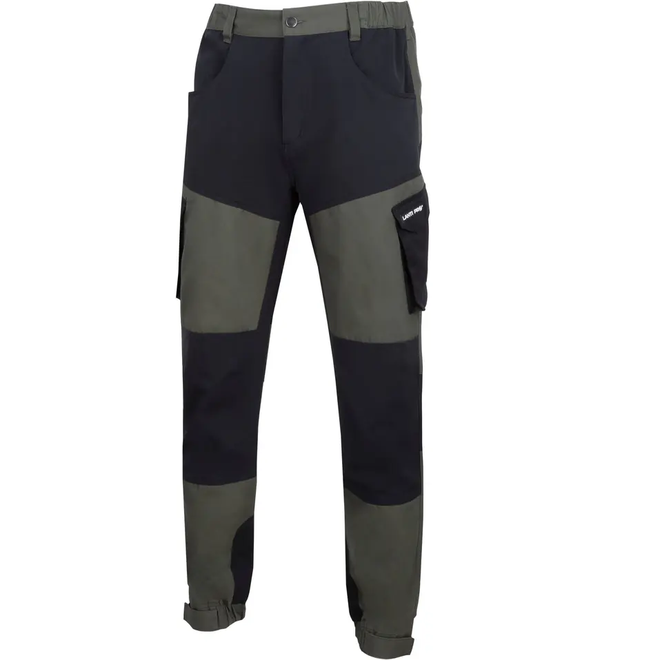 ⁨Spodnie z elementami stretch zielono-czarne, "3xl", ce,lahti⁩ w sklepie Wasserman.eu