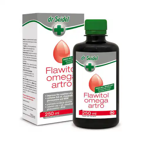 ⁨DERMAPHARM Dr Seidel Flawitol Omega Artro - Supplement for joint health - 250 ml⁩ at Wasserman.eu