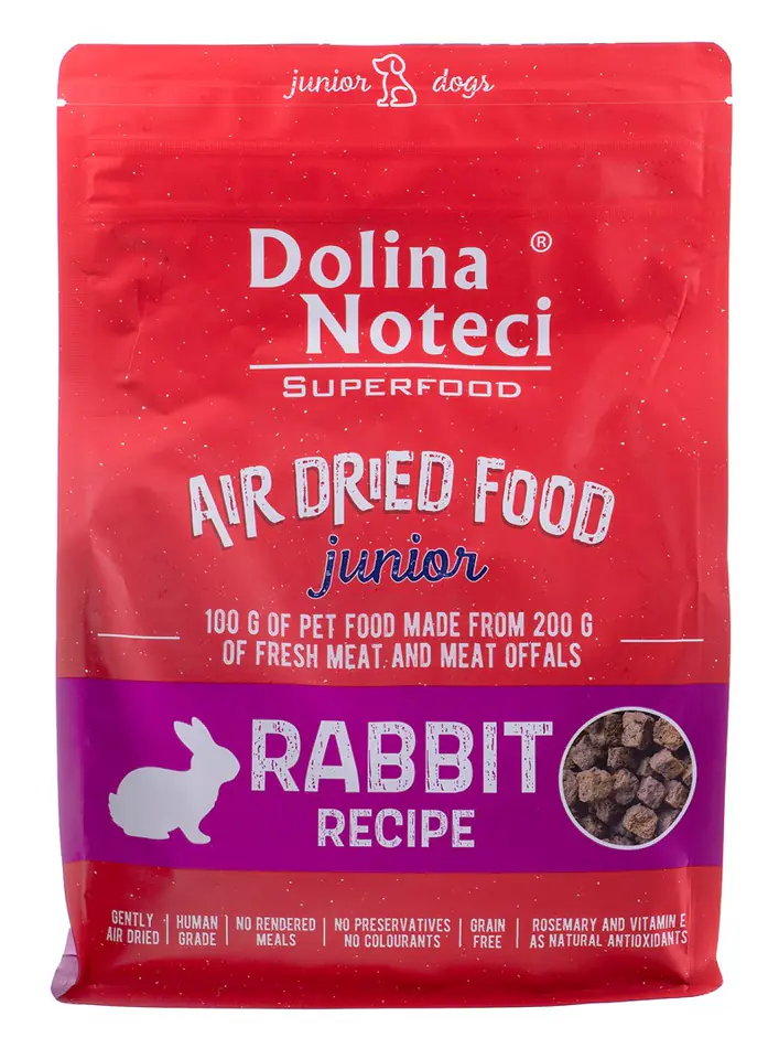 ⁨DOLINA NOTECI Superfood Junior Rabbit - dry dog food - 1 kg⁩ at Wasserman.eu