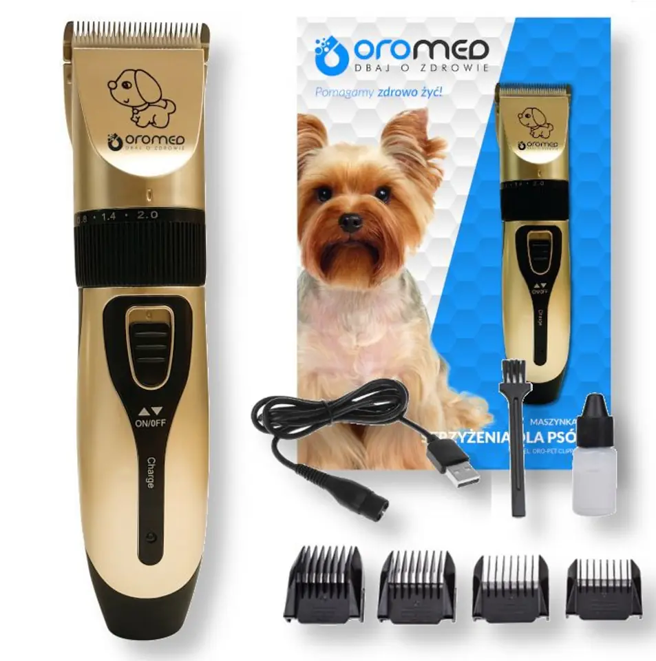 ⁨Maszynka do strzyżenia ORO-PET Clipper USB⁩ w sklepie Wasserman.eu