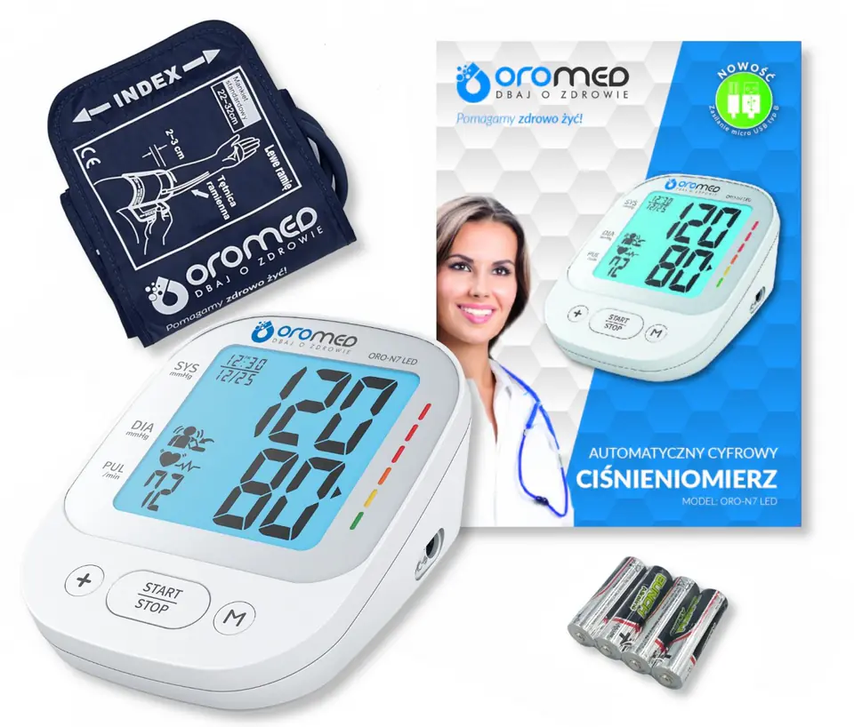 Bllod pressure monitor ORO-N7LED at Wasserman.eu