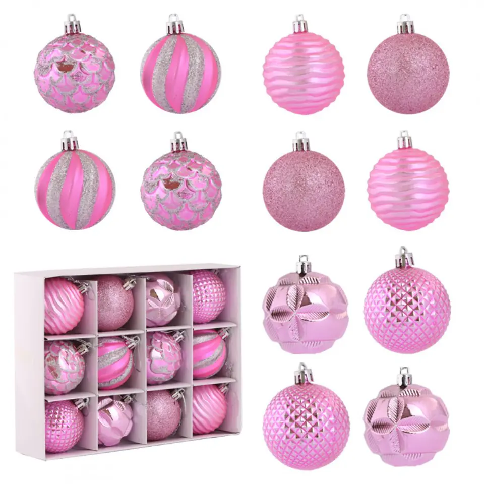 ⁨Set of Christmas balls 12 pcs in a package 6 cm diameter BSN10WZ2⁩ at Wasserman.eu