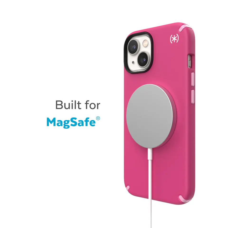 ⁨Speck Presidio2 Pro MagSafe - iPhone 14 Plus Antibacterial Case (Digitalpink / Blossompink / White)⁩ at Wasserman.eu