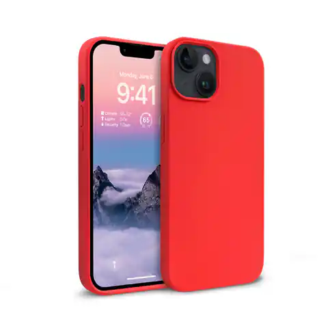 ⁨Crong Color Cover - Etui iPhone 14 / iPhone 13 (czerwony)⁩ w sklepie Wasserman.eu