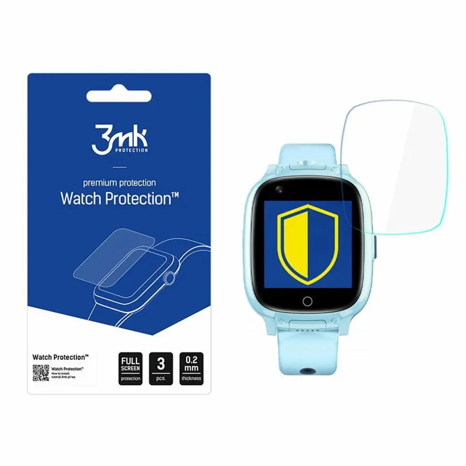 ⁨3MK Folia ARC Garett Kids Twin 4G Watch Folia Fullscreen⁩ w sklepie Wasserman.eu