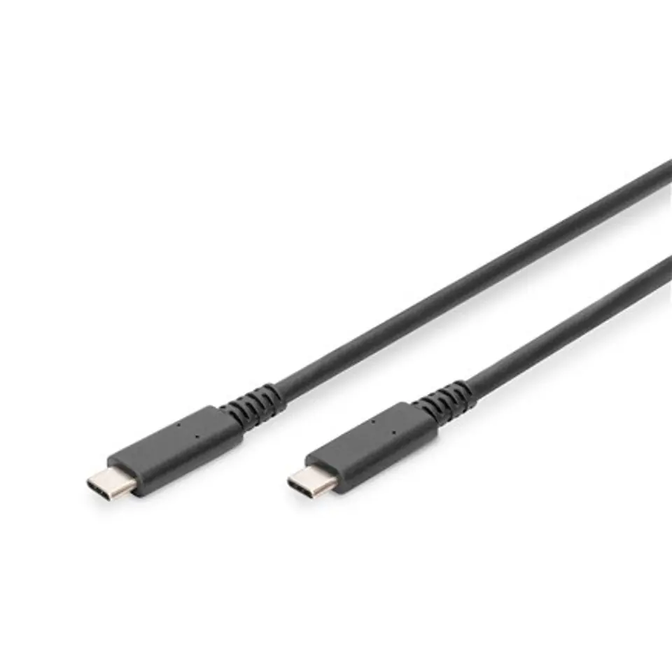 ⁨Digitus | USB-C cable | Male | 24 pin USB-C | Male | Black | 24 pin USB-C | 0.8 m⁩ w sklepie Wasserman.eu