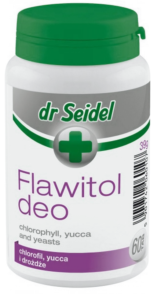 ⁨FLAWITOL DEOz chlorofilem i Yucca Schidigera 60 tabl⁩ w sklepie Wasserman.eu