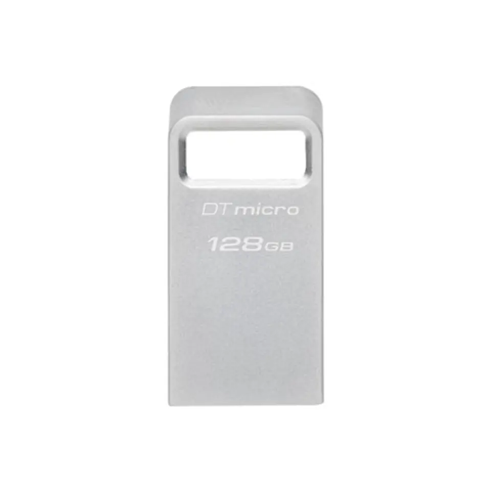 ⁨Kingston USB 3.2 Flash Drive DataTraveler micro 128 GB, USB 3.2, Silver⁩ w sklepie Wasserman.eu