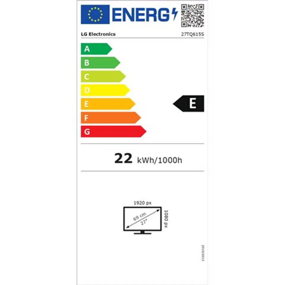 ⁨LG | 27TQ615S-PZ | 27 "" | IPS | FHD | 1920 x 1080 | 16:9 | 14 ms | 250 cd/m² | Black | HDMI ports quantity 2 | 60 Hz⁩ w sklepie Wasserman.eu