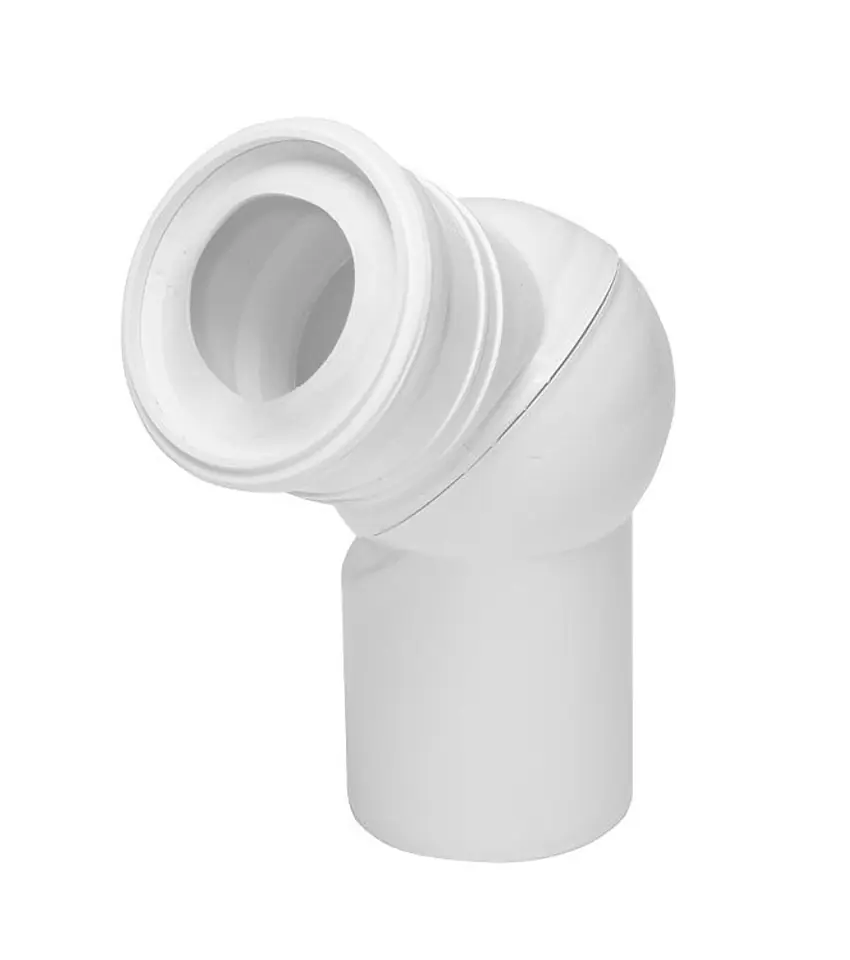 ⁨ADJUSTABLE KNEE 110 WHITE U.WC WC WC SOCKET L171⁩ at Wasserman.eu