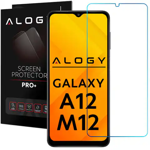 ⁨Szkło hartowane ochronne Alogy na ekran do Samsung Galaxy A12⁩ w sklepie Wasserman.eu