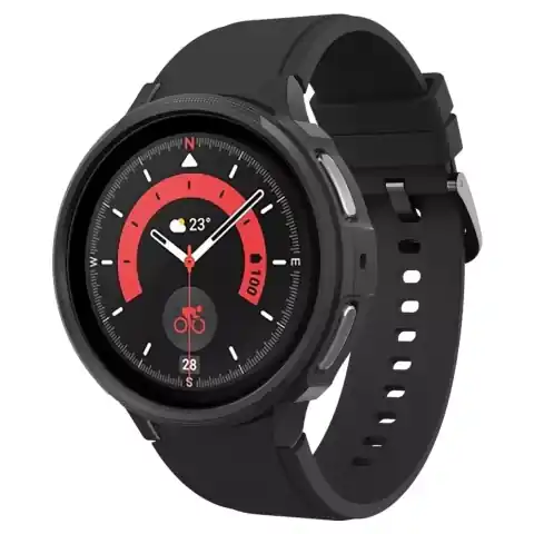 ⁨Etui Spigen Liquid Air do Samsung Galaxy Watch 5 Pro (45 mm) Matte Black⁩ w sklepie Wasserman.eu