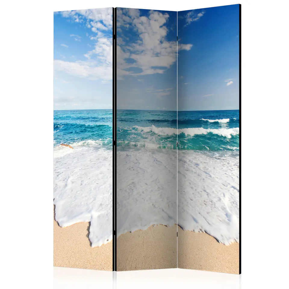 ⁨Screen 3-piece - Wall mural - Seafront [Room Dividers] (size 135x172)⁩ at Wasserman.eu