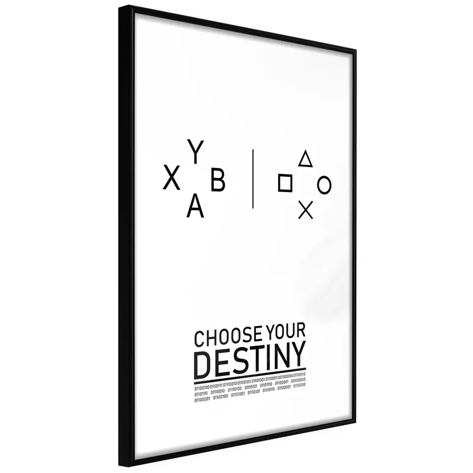 ⁨Plakat - Choose your destiny [Poster] (rozmiar 20x30, wykończenie Rama czarna)⁩ w sklepie Wasserman.eu