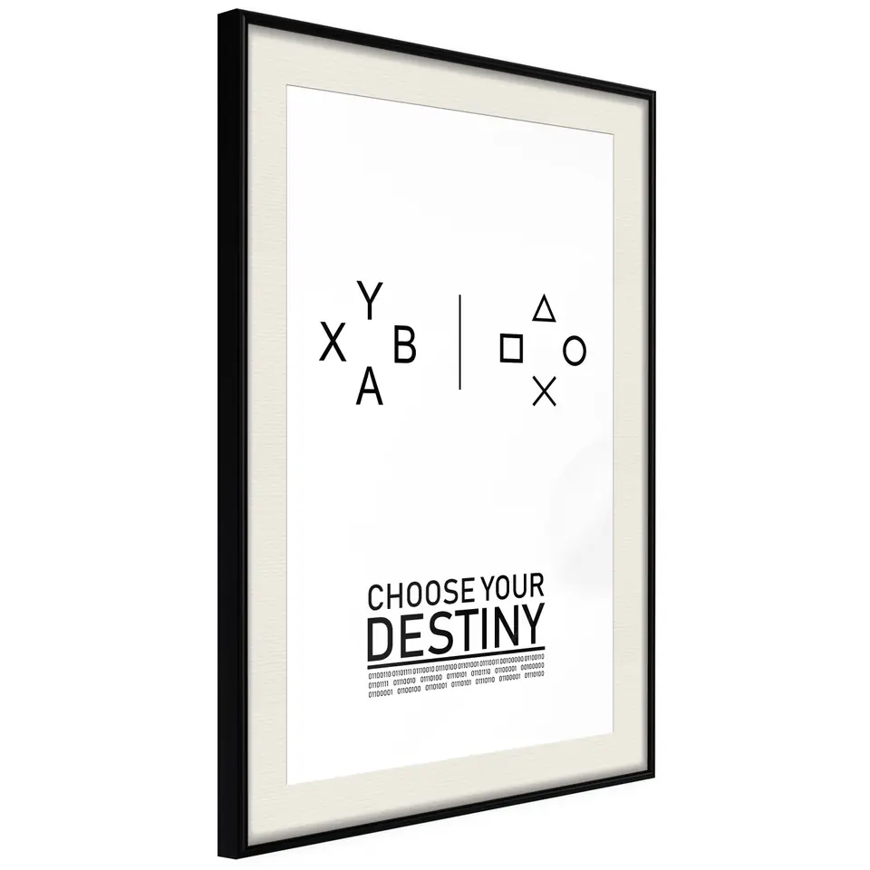 ⁨Poster - Which team are you on? (size 20x30, finish Frame black with passe-partout)⁩ at Wasserman.eu