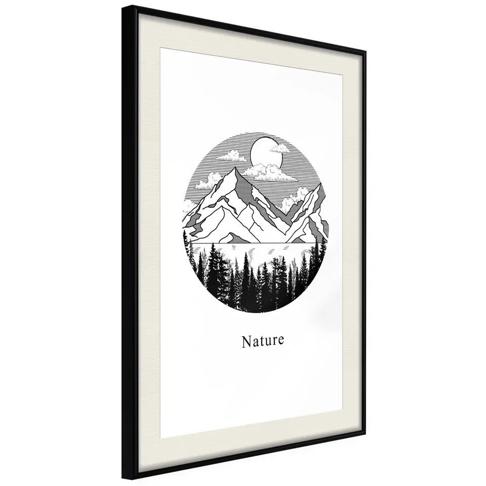⁨Plakat - Zaginiona kraina [Poster] (rozmiar 30x45, wykończenie Rama czarna z passe-partout)⁩ w sklepie Wasserman.eu