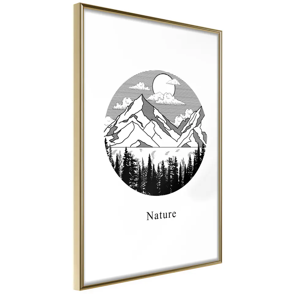 ⁨Poster - Wonders of Nature (size 20x30, finish Gold frame)⁩ at Wasserman.eu