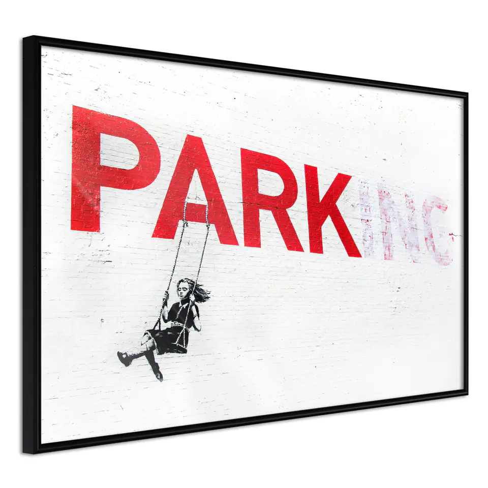 ⁨Plakat - Park-ing [Poster] (rozmiar 30x20, wykończenie Rama czarna)⁩ w sklepie Wasserman.eu