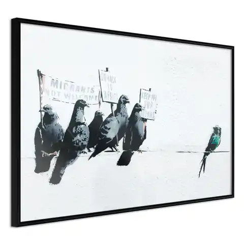 ⁨Plakat - Ksenofobiczne gołębie [Poster]⁩ w sklepie Wasserman.eu