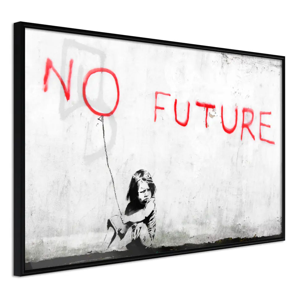 ⁨Plakat - Bez przyszłości [Poster] (rozmiar 30x20, wykończenie Rama czarna)⁩ w sklepie Wasserman.eu