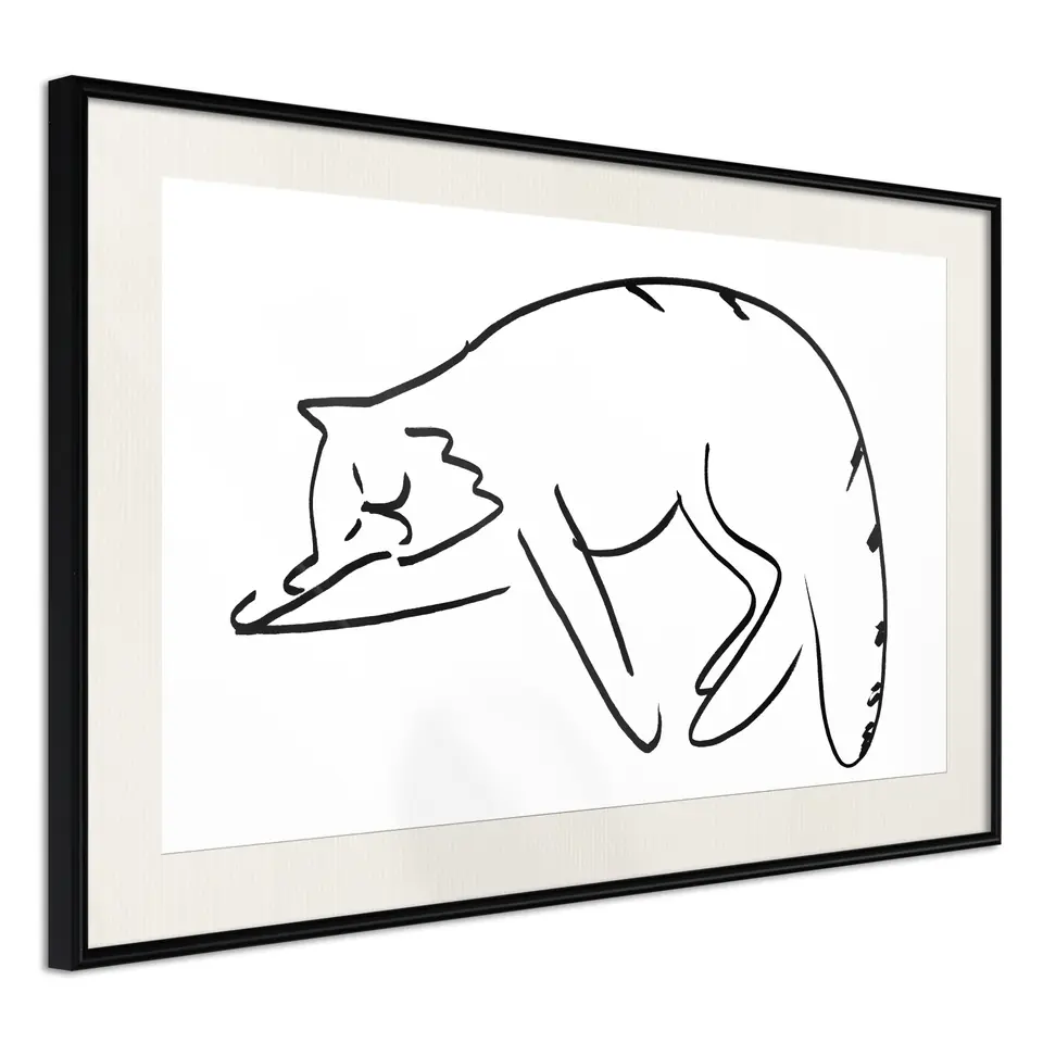 ⁨Poster - Well-deserved rest (size 30x20, finish Black frame with passe-partout)⁩ at Wasserman.eu