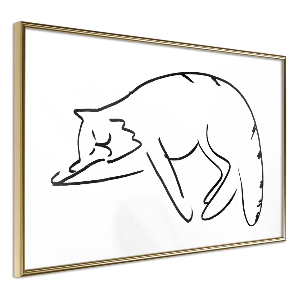 ⁨Poster - Well-deserved rest (size 45x30, finish Gold frame)⁩ at Wasserman.eu