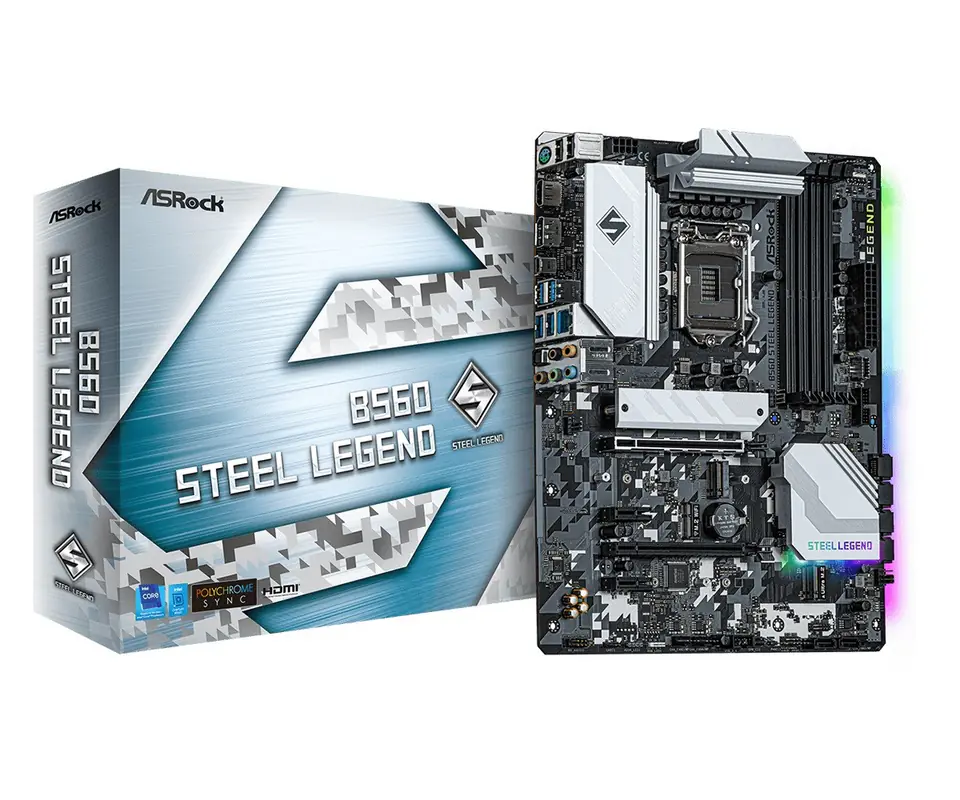B560 Steel Legend s1200 4DDR4 HDMI/DP M.2 ATX at Wasserman.eu