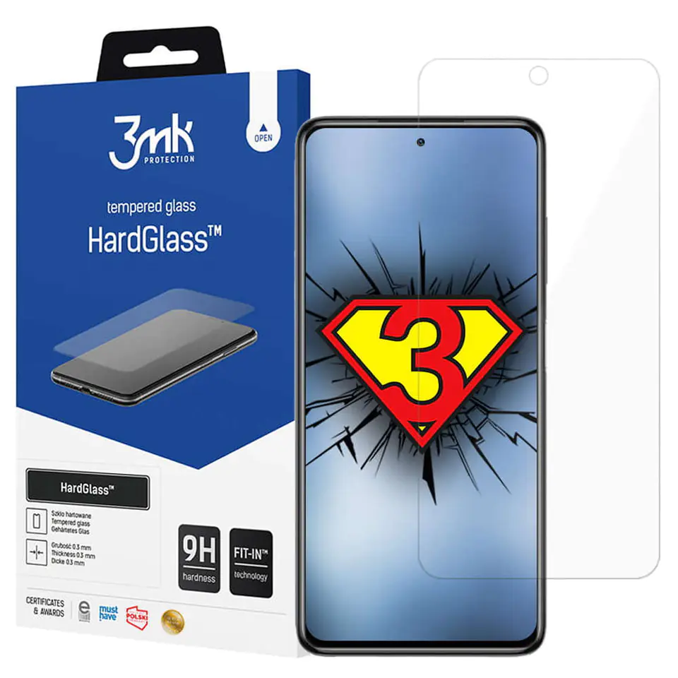 ⁨Szkło hartowane 9H 3mk HardGlass do Xiaomi Poco X3 Pro⁩ w sklepie Wasserman.eu