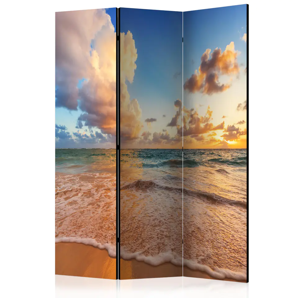 ⁨3-piece screen - Morning by the sea [Room Dividers] (size 135x172)⁩ at Wasserman.eu