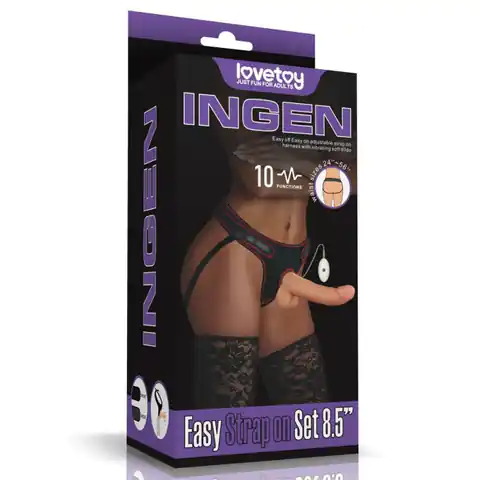 ⁨Easy Strap-on set with 21,5 cm Lovetoy⁩ at Wasserman.eu