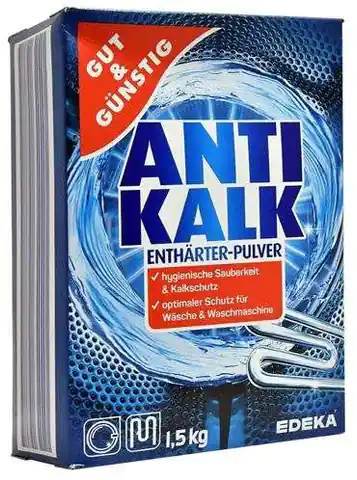⁨G&G Anti - Kalk Pulver Entkalker für Waschmaschine 1,5 kg⁩ im Wasserman.eu